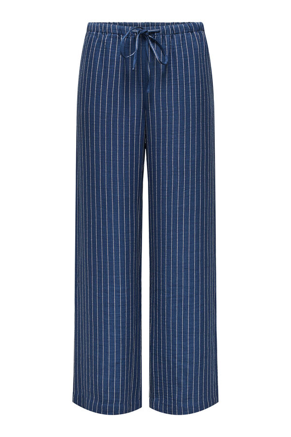 JDY Pantal&oacute;n recto holgado azul