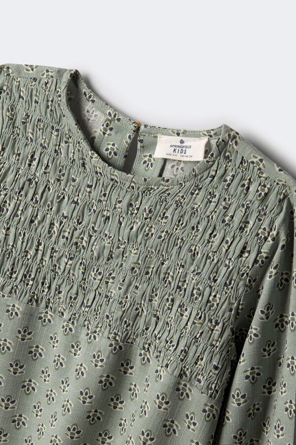 Springfield Kids Vestido estampado flores ni&ntilde;a verde