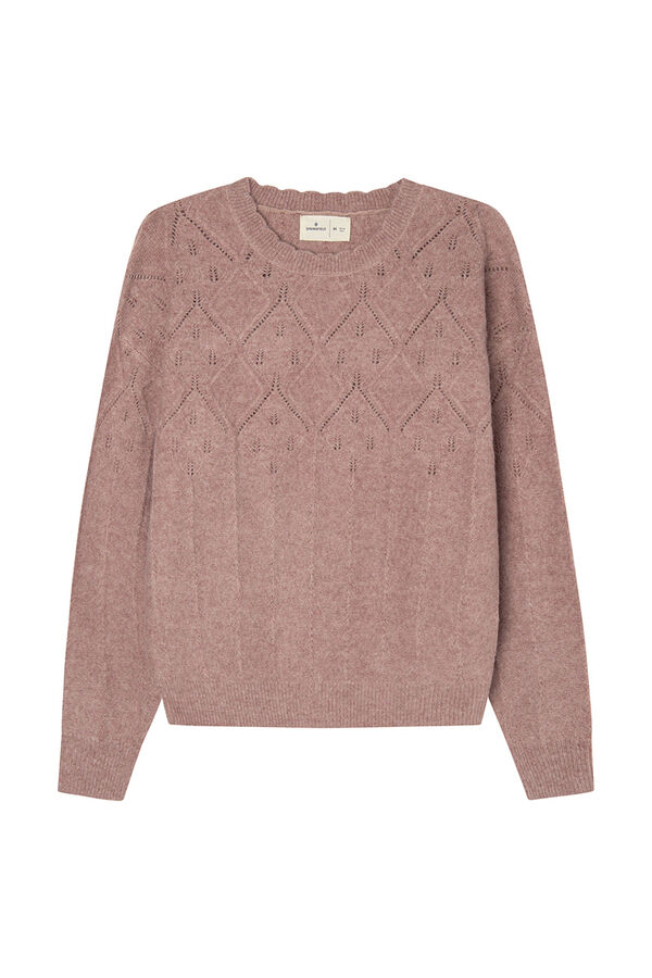 Springfield Jersey pointelle delantero morado/lila