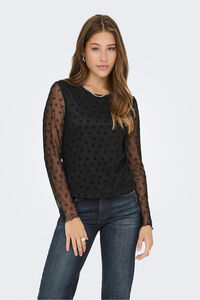 Only Top de manga semitransparente