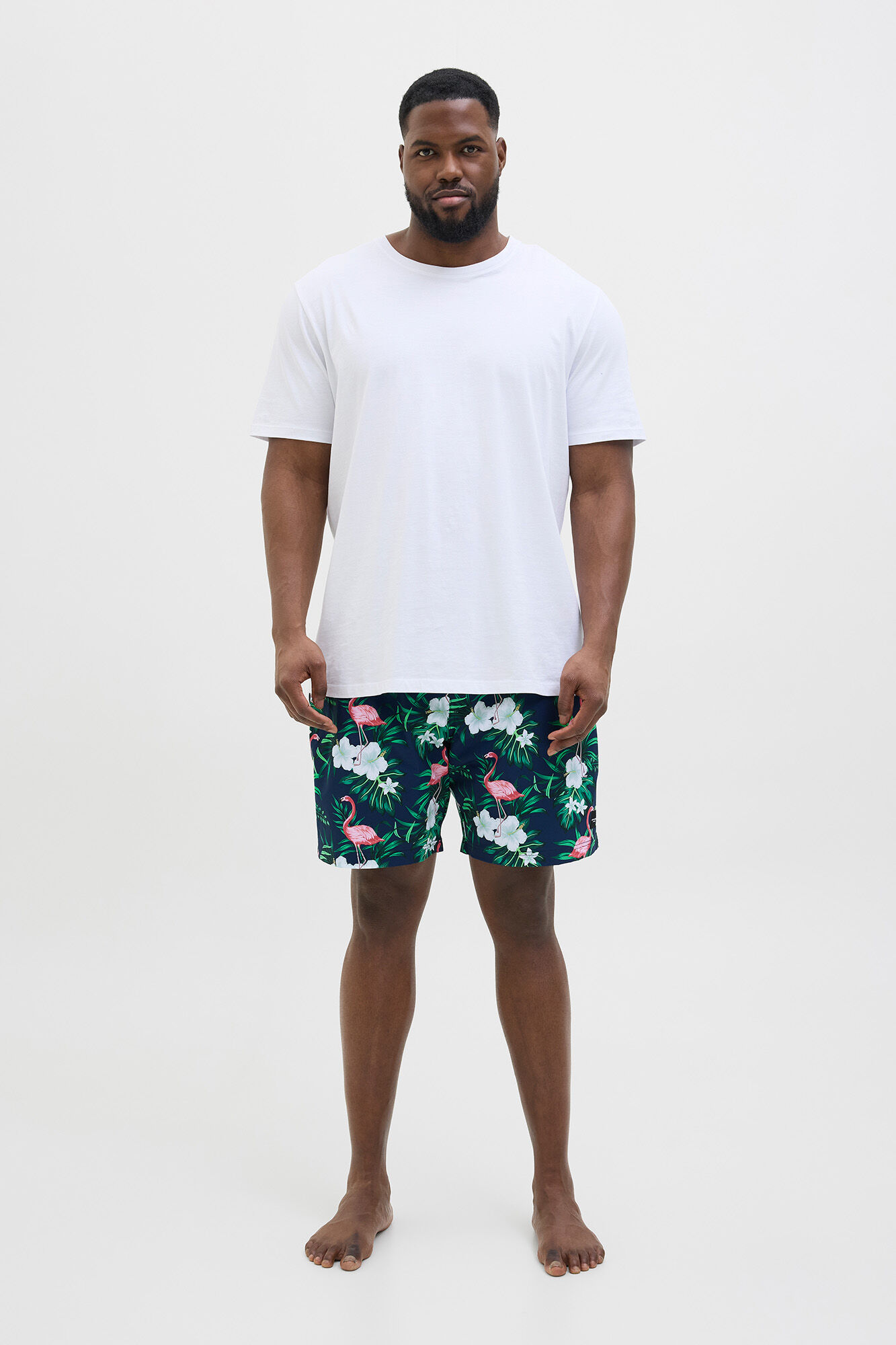 Jack & Jones PLUS Ba&ntilde;ador estampado PLUS