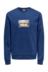 Only & Sons Sweatshirt com gola redonda azul