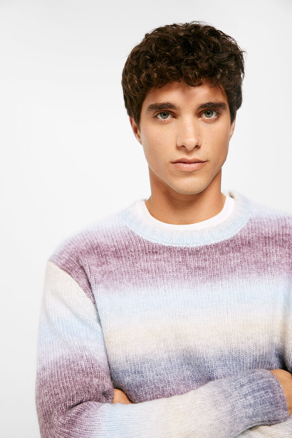 Springfield Su&eacute;ter fantasia com efeito gradiente rosa