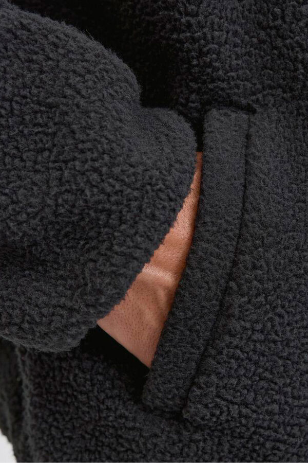 JJ REBEL Casaco Teddy preto