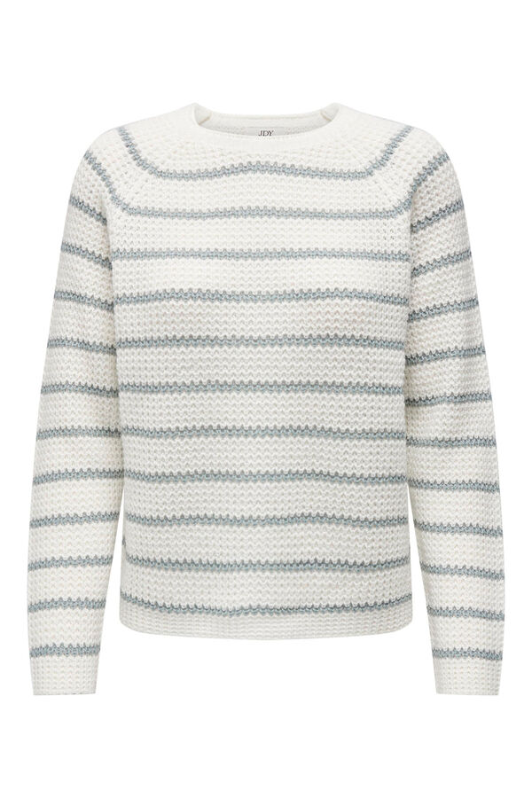 JDY Jersey de punto estructurado blanco