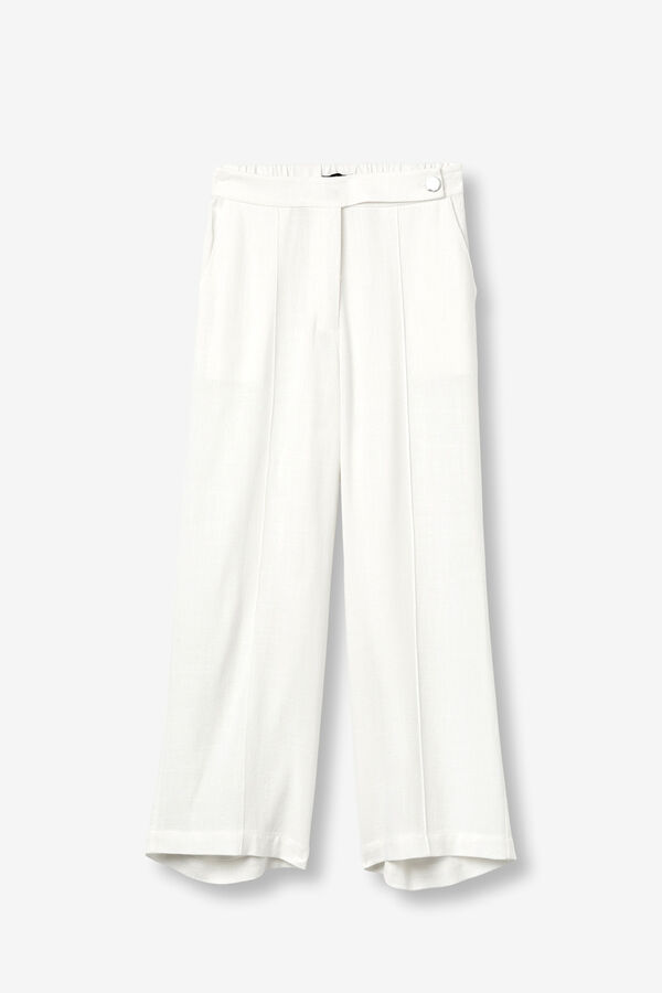 Tiffosi Pantal&oacute;n culotte ancho blanco