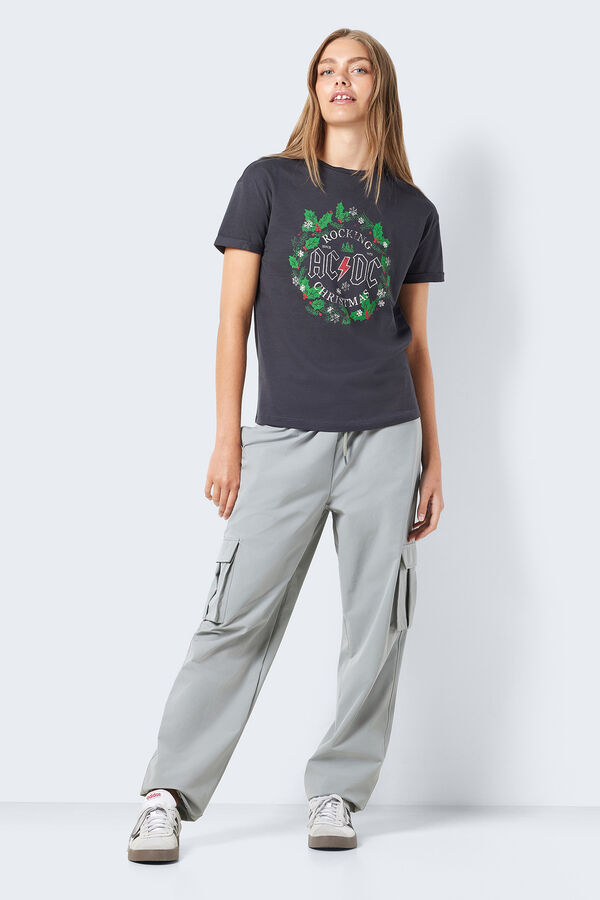 Noisy May T-shirt manga curta "ACDC" preto