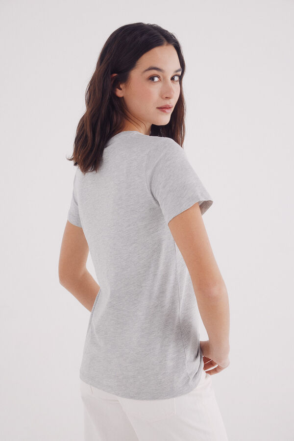 Springfield Camiseta perlas gris