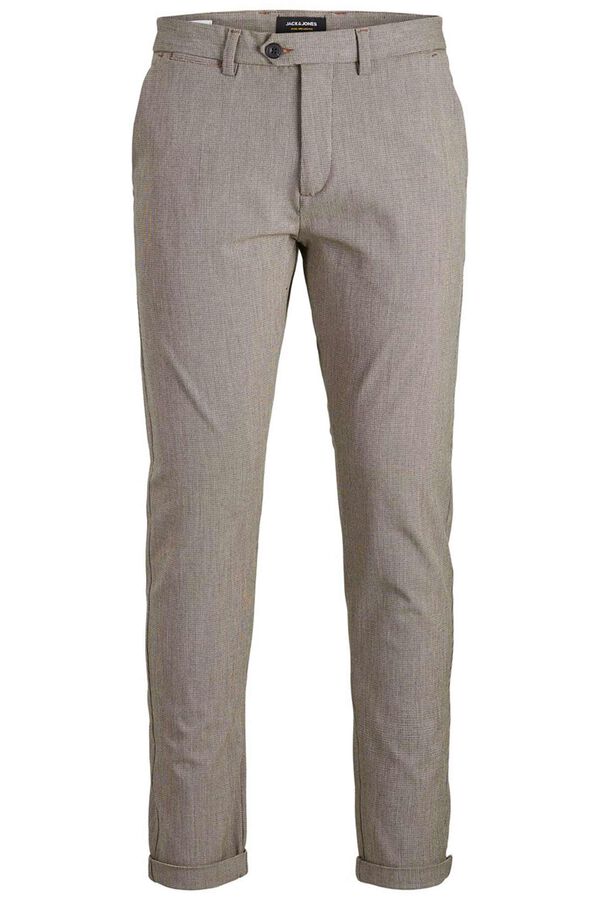 Springfield Pantalón chino recto gris medio