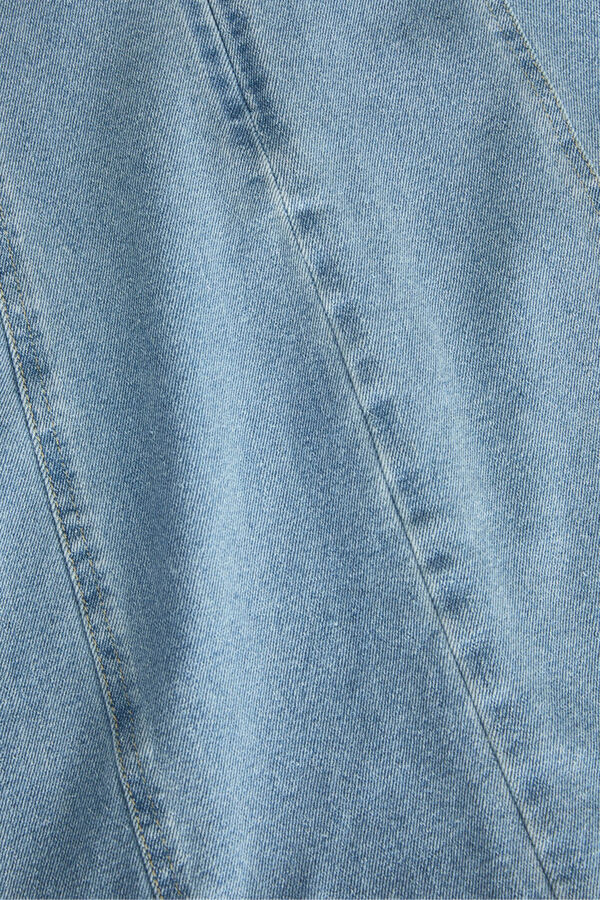 Jack & Jones Vestido midi de ganga azul