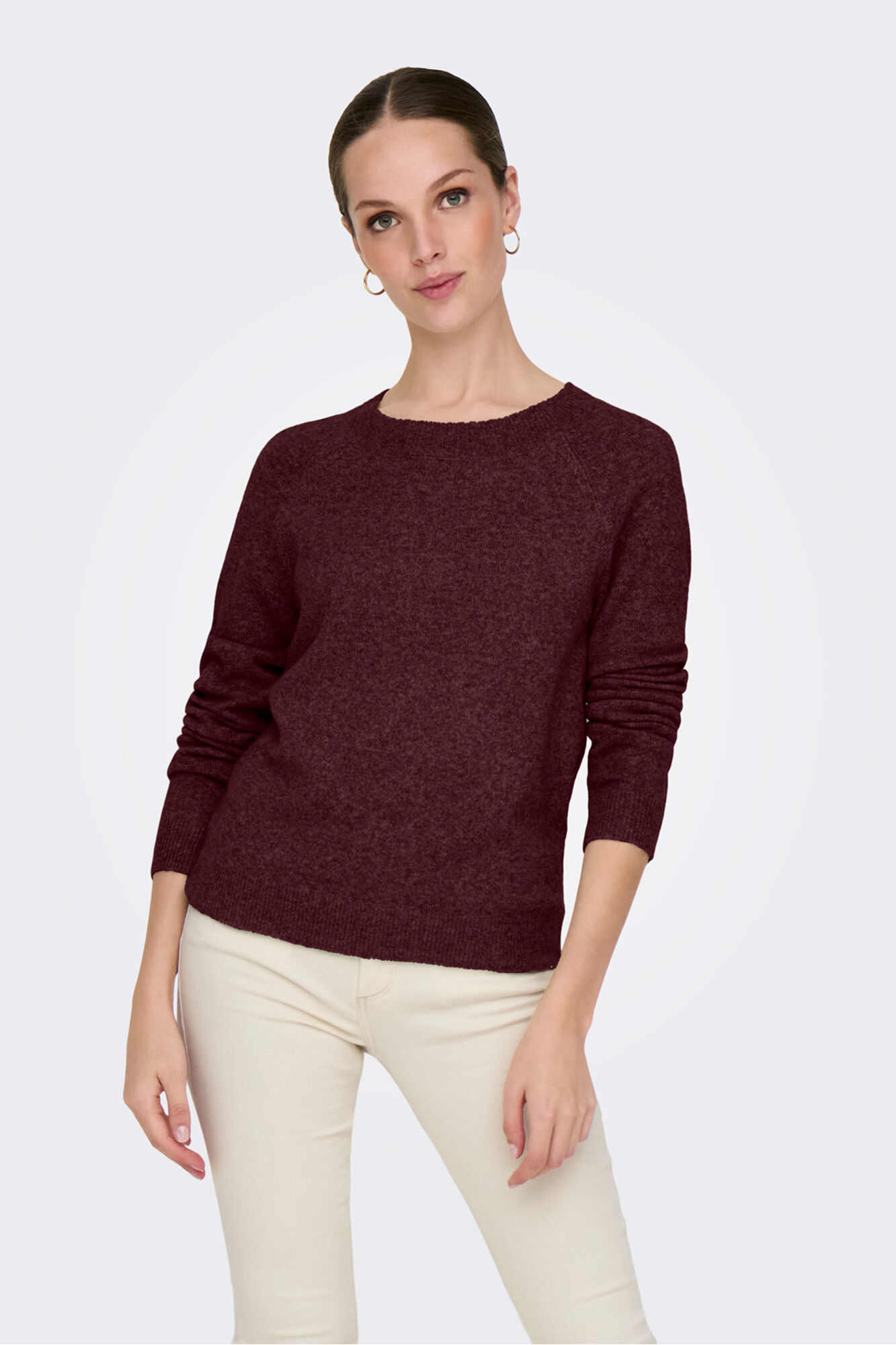 Only Jersey de cuello redondo