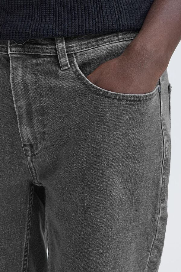 Blend Bermuda jeans 5 bolsos cinzento