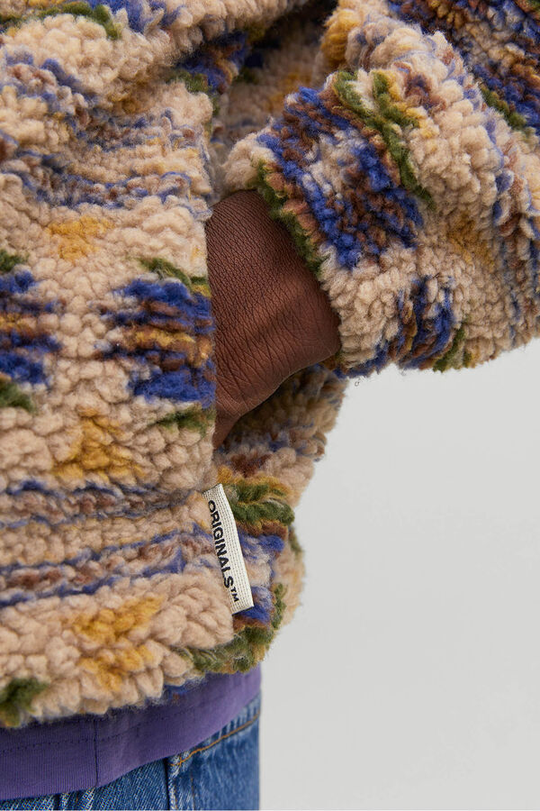 Jack & Jones Sudadera teddy gris