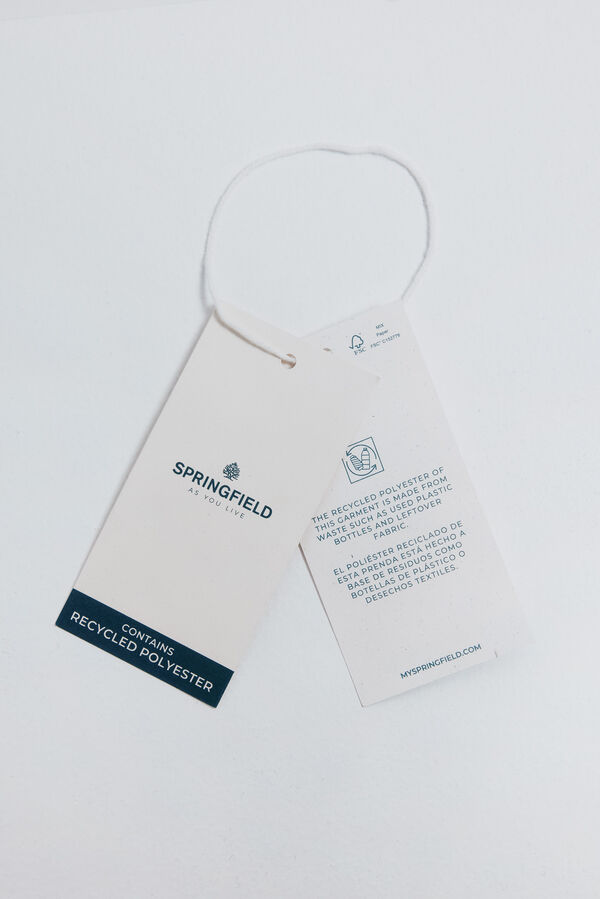 Springfield Blusa asim&eacute;trica smock negro