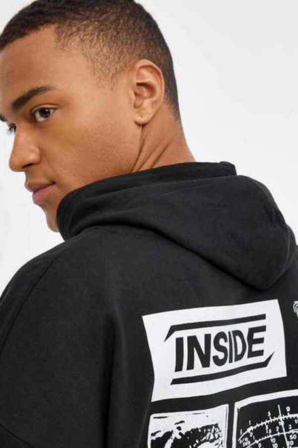 Inside Sudadera Con Capucha negro