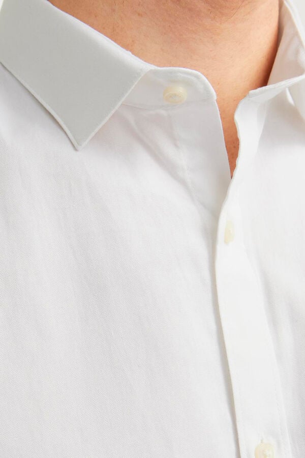 Jack & Jones Camisa cl&aacute;ssica slim fit branco
