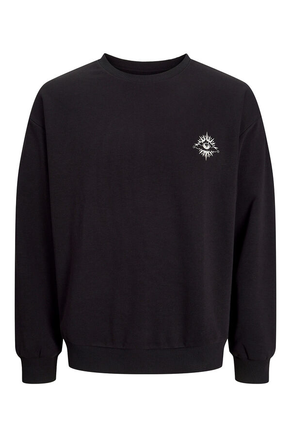 Jack & Jones Sudadera relaxed fit negro