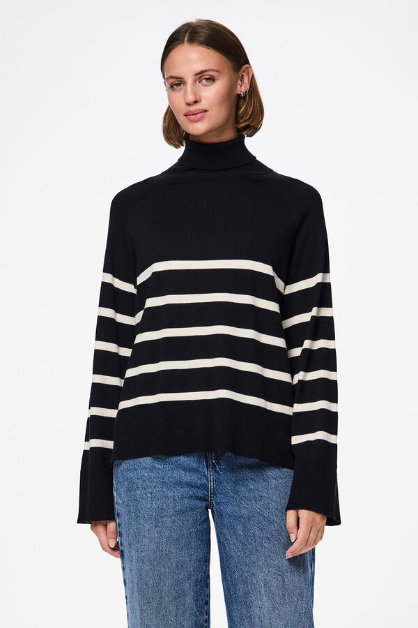 Pieces Jersey de punto negro