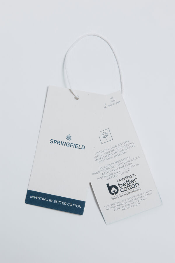 Springfield Polo rugby textos boxy fit burdeos