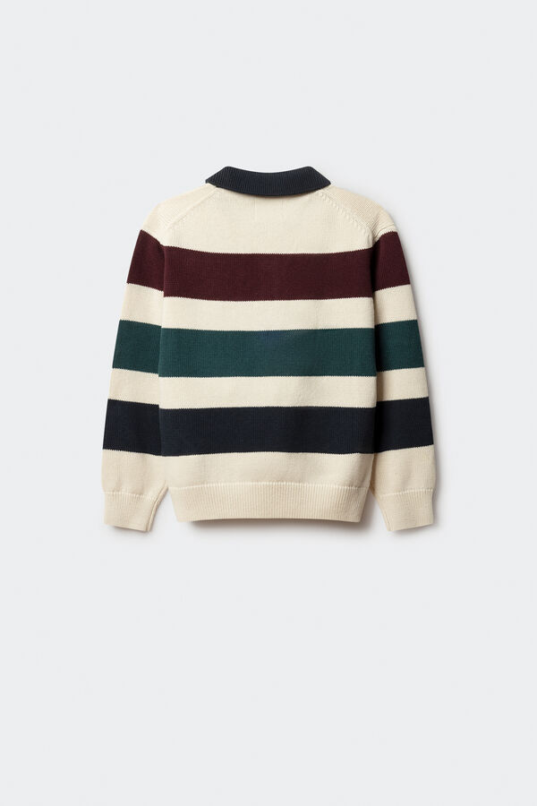 Springfield Kids Sweatshirt riscas para meninos branco