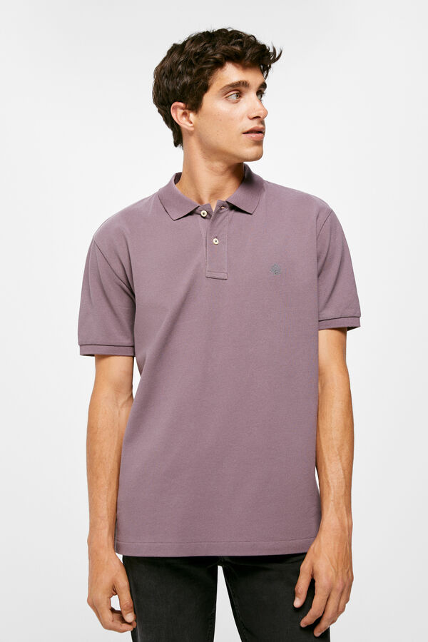 Springfield Polo piqué básico roxo