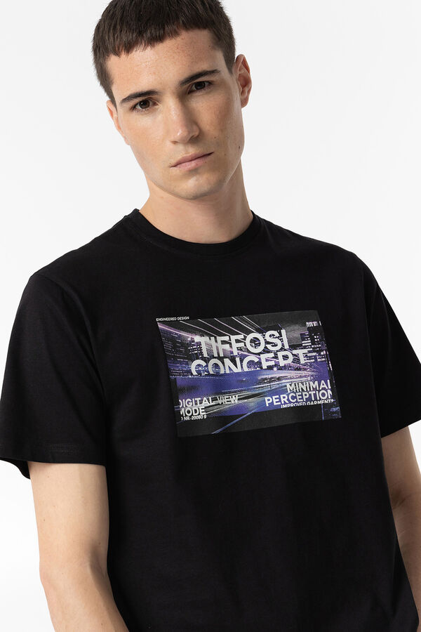 Tiffosi T-shirt estampada preto