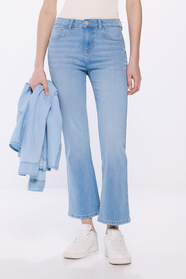 Springfield Jeans kick flare azul