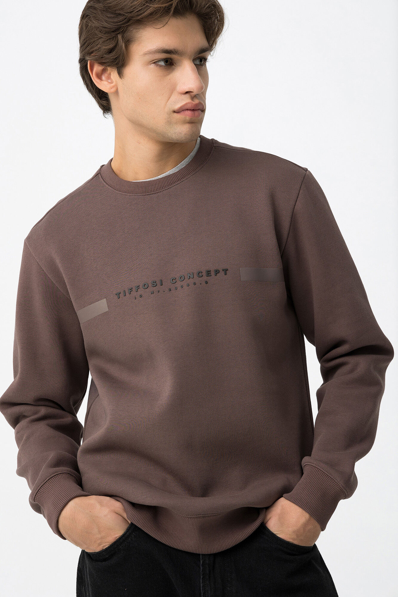 Tiffosi Sudadera Regular con Relieve
