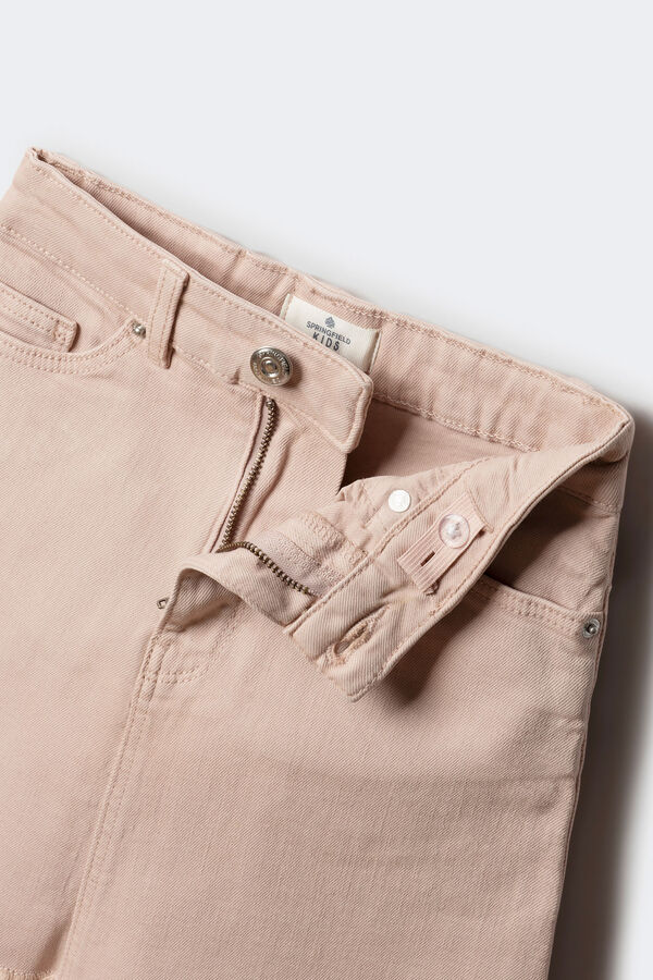 Springfield Kids Saia com franjas de menina rosa