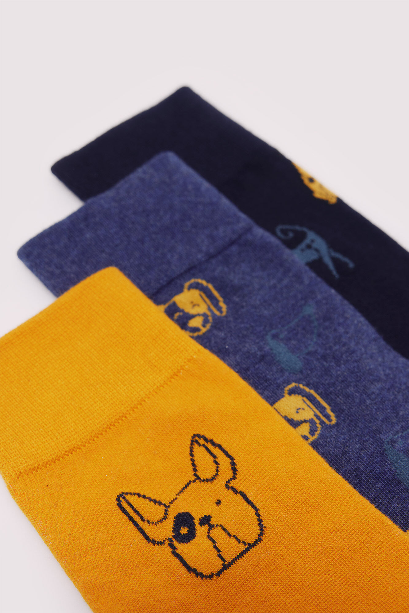 Springfield Pacote de 3 meias jacquard para c&atilde;es