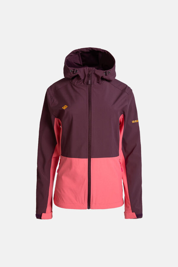 Izas Chaqueta softshell cortavientos acacia w burdeos