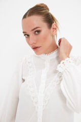 Trendyol Camisa algod&oacute;n blanco