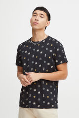 Blend T-shirt Manga Curta - Mini Print  preto