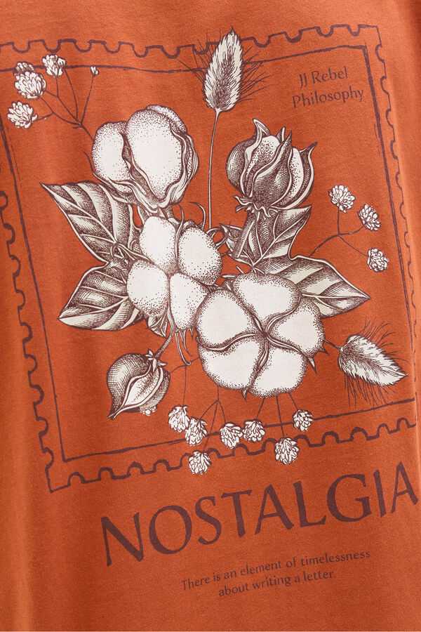 JJ REBEL Camiseta back print naranja