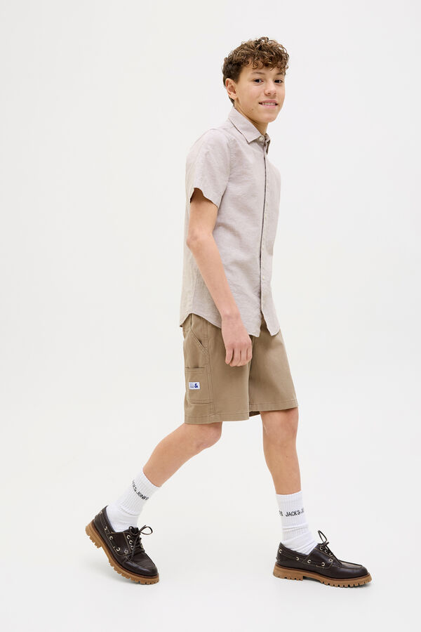 Jack & Jones Junior Bermuda cargo loose fit nude