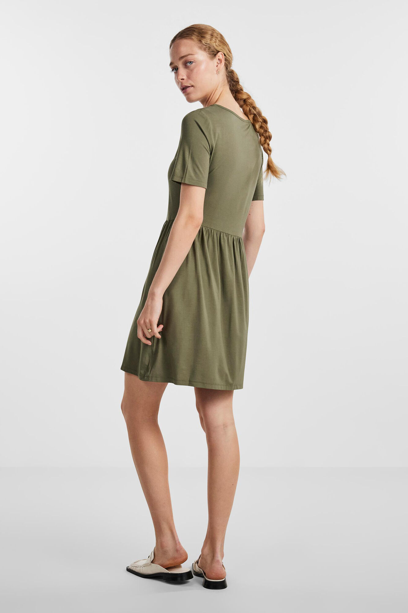 Pieces Vestido midi camisetero