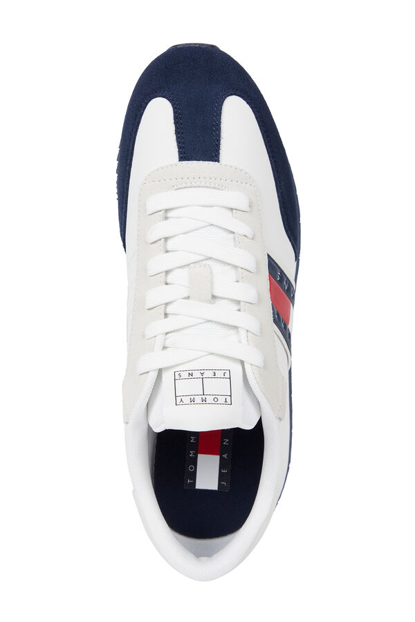 Tommy Jeans Zapatillas estilo running con logo blanco