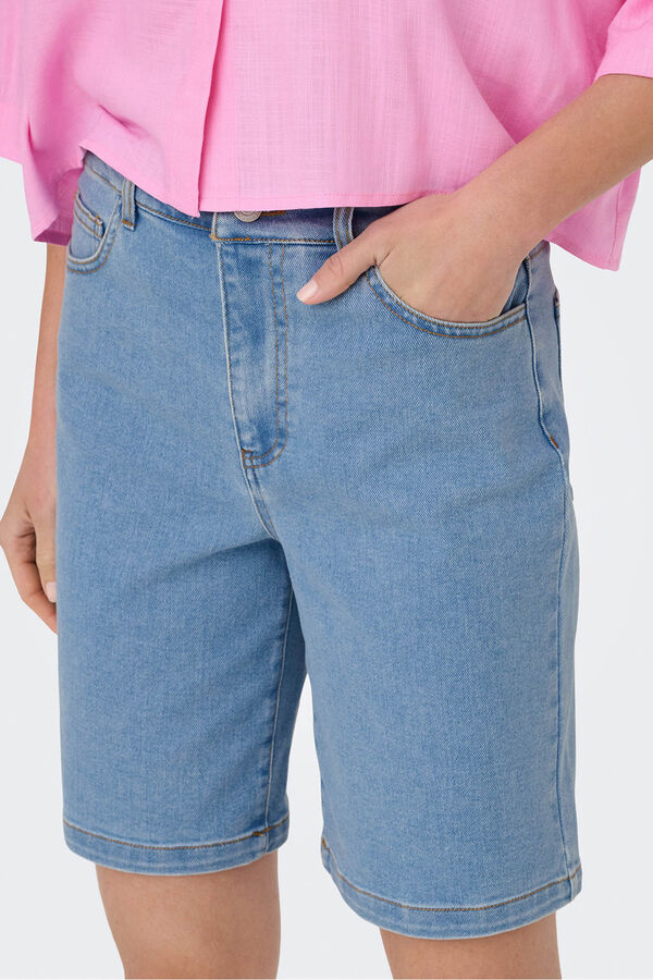 Only Bermuda denim azul