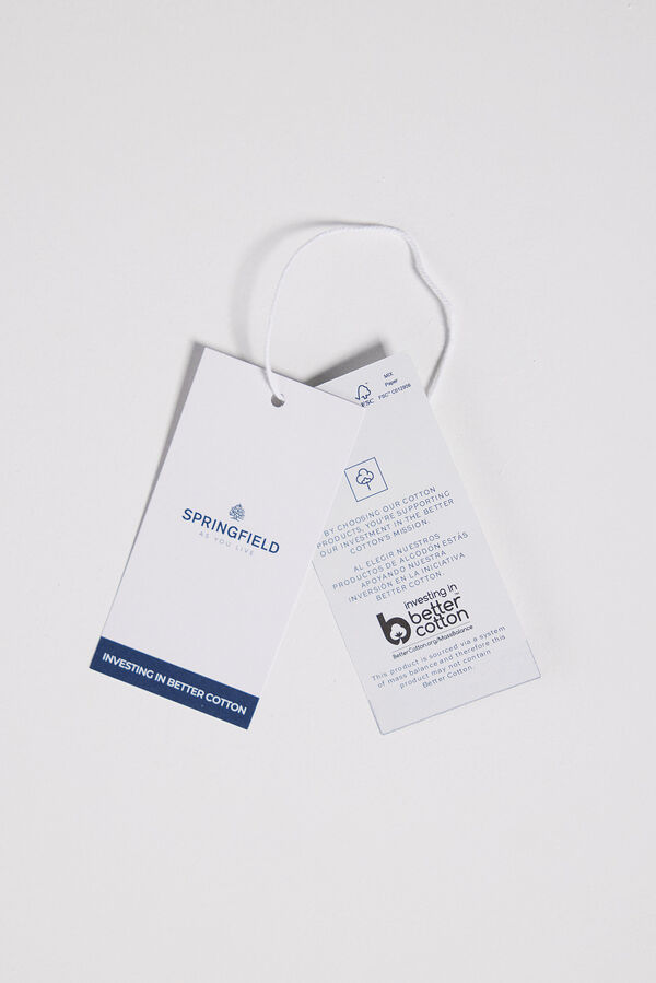 Springfield Vestido Midi Bordados Shiffly naranja