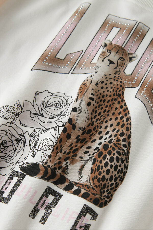 Name it Sweatshirt de leopardo branco