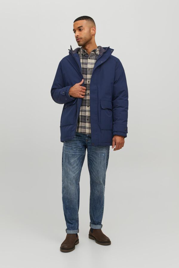 Jack & Jones Parka imperme&aacute;vel azul