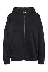 Noisy May Sudadera oversize cremallera capucha negro