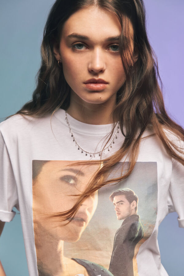 Springfield Camiseta gr&aacute;fica marr&oacute;n