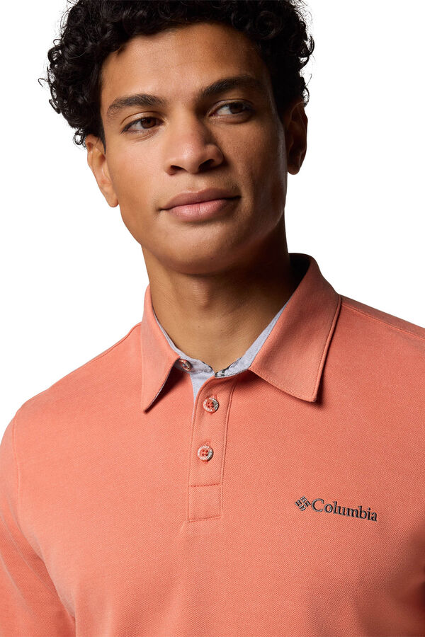 Columbia Polo Nelson Point&trade; de Columbia para hombre rojo