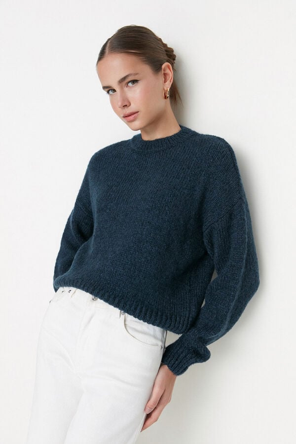 Trendyol Camisola de malha azul