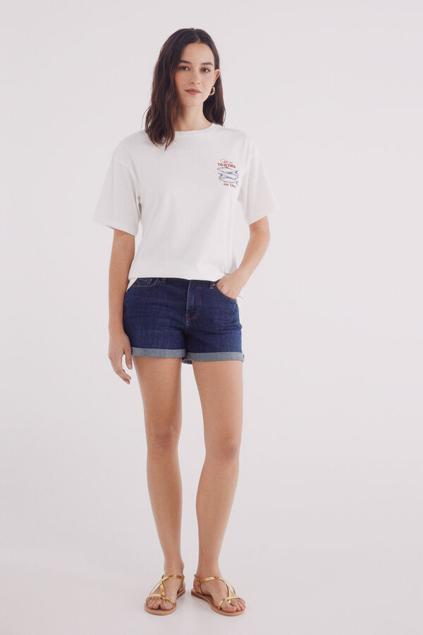 Springfield Camiseta "Sardinhas" estampado