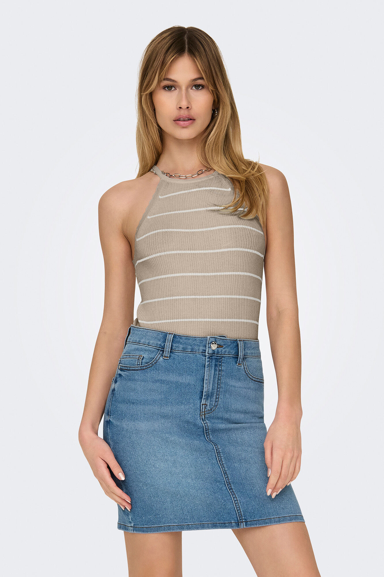 Only Camiseta ajustada tirantes