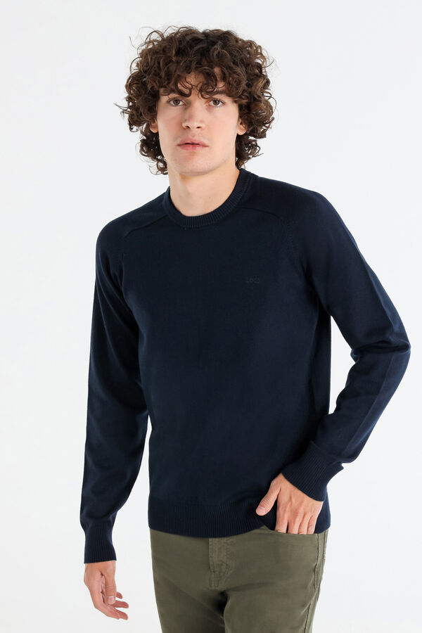 Lois Jersey Cuello Caja azul