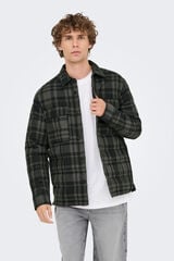 Only & Sons Sobrecamisa manga larga negro