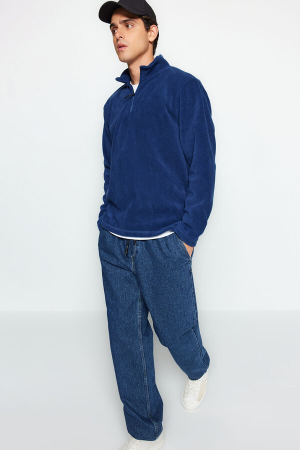 Trendyol Cal&ccedil;a jeans masculina comum azul